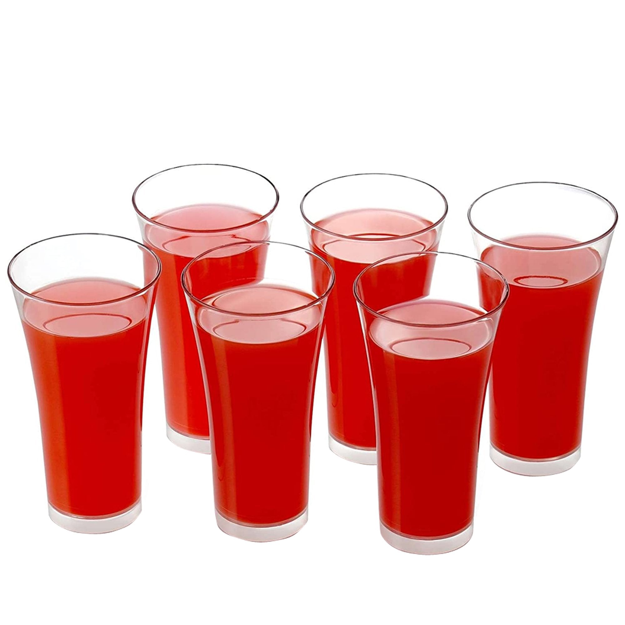 0630 Stylish Look Plastic Juicy Glass Transparent Glasses Set 300ml (6pcs) 0630 Stylish Look Plastic Juicy Glass Transparent Glasses Set 300ml (6pcs)